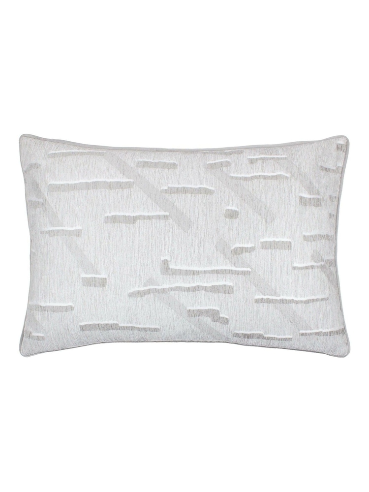 HÖEM Glacier Grey Tresse Jacquard Cushion - Image 1 of 4