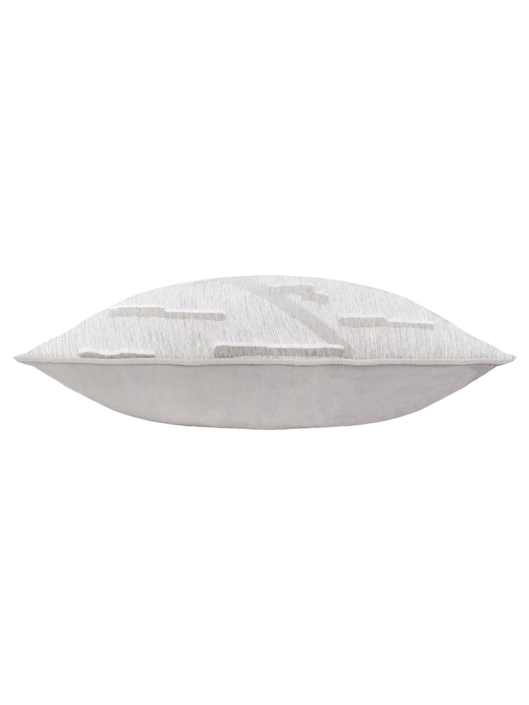 HÖEM Glacier Grey Tresse Jacquard Cushion - Image 2 of 4