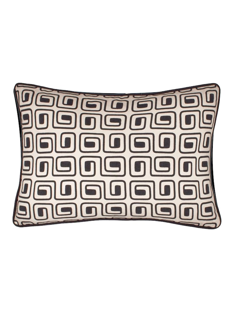 HÖEM Safara Geometric Piped 100% Cotton Cushion - Изображение 1 из 4