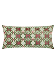 Подушка Paoletti Seventy Three Laurel с геометрической вышивкой 100% из хлопка - Изображение 1 из 4