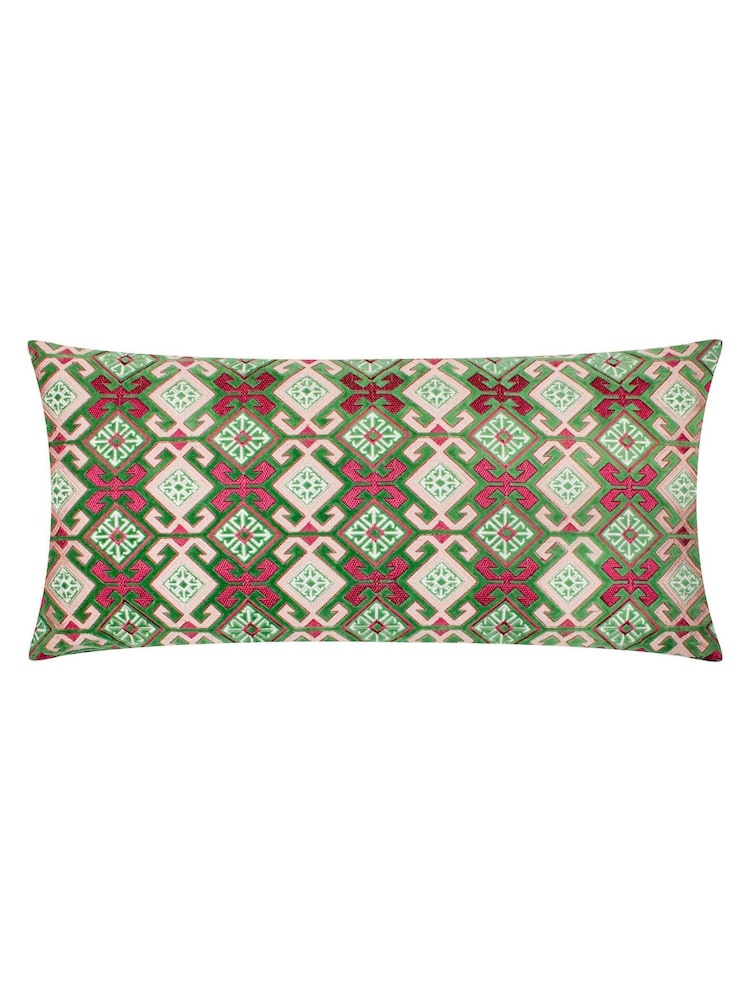 Подушка Paoletti Seventy Three Laurel с геометрической вышивкой 100% из хлопка - Изображение 1 из 4