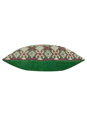 Подушка Paoletti Seventy Three Laurel с геометрической вышивкой 100% из хлопка - Изображение 3 из 4