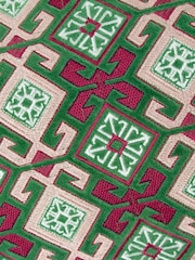 Подушка Paoletti Seventy Three Laurel с геометрической вышивкой 100% из хлопка - Изображение 4 из 4