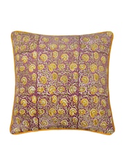 Paoletti Rose or Gold Seventy Three Chedworth Piped 100% Cotton Cushion - Image 1 of 4