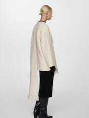 Mango Cream Coat with Scarf attached - Image 5 of 7
