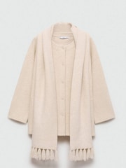Mango Cream Coat with Scarf attached - Image 7 of 7