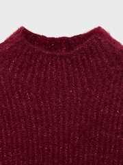 Mango Red Knitted High Neck Vest - Image 6 of 6