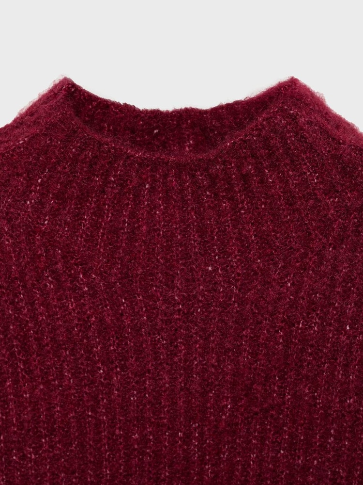 Mango Red Knitted High Neck Vest - Image 6 of 6
