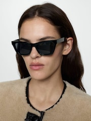 Mango Cream Borg Faux Fur Jacket - Image 5 of 7