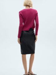 Mango Pink Ribbed Cardigan - Image 2 of 7