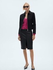 Mango Pink Ribbed Cardigan - Image 5 of 7