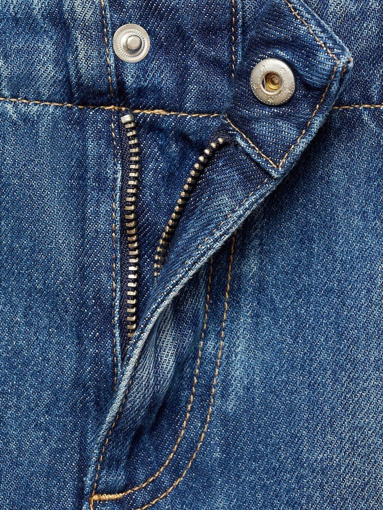 Mango Black Denim 100% Cotton Skirt - Image 6 of 6