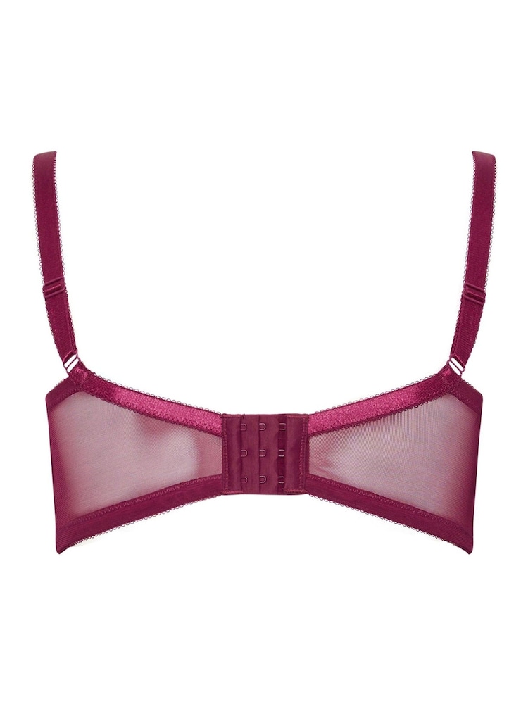 Yours Curve Red Cotton Lace Bra 2 Pack - Image 8 of 8