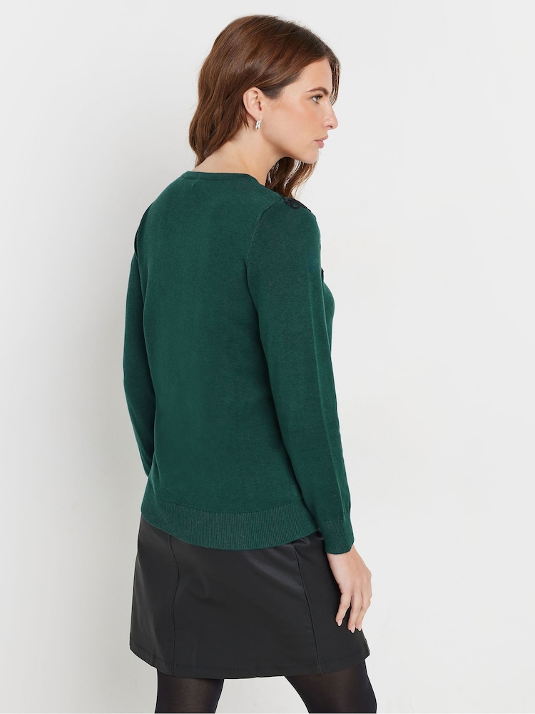 M&Co Green Lace Trim Jumper - Image 2 of 5