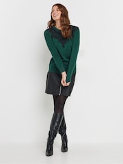 M&Co Green Lace Trim Jumper - Image 4 of 5