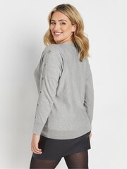 M&Co Batwing Eyelet Jumper - Bild 3 von 5