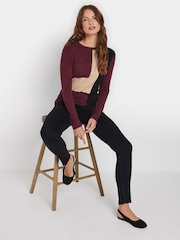 M&Co Red Colourblock Jumper - Image 1 of 4
