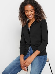 M&Co Black Popper Cardigan - Image 4 of 5