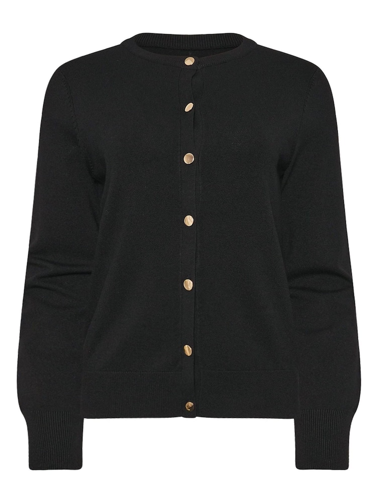 Schwarz - M&Co Popper Cardigan - Bild 5 von 5 Schwarz - M&Co Popper Cardigan - Bild 5 von 5
