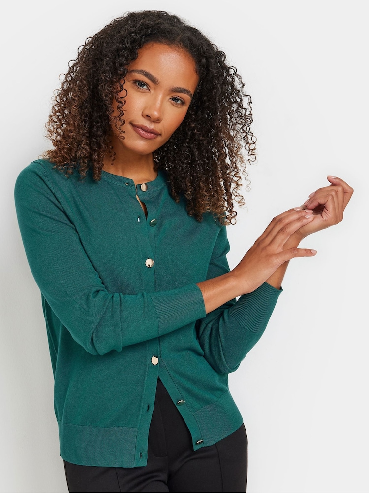 M&Co Blue Popper Cardigan - Image 1 of 5