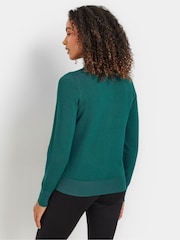 M&Co Blue Popper Cardigan - Image 3 of 5