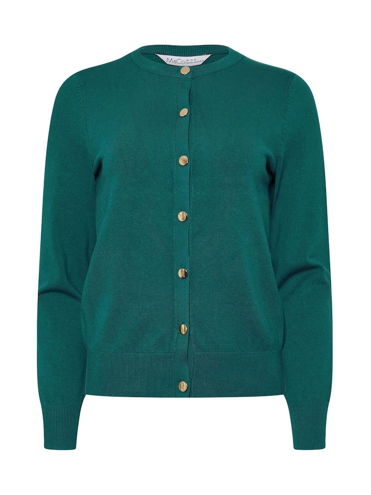 M&Co Blue Popper Cardigan - Image 5 of 5