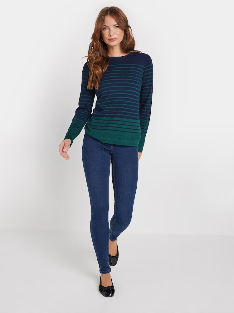M&Co Blue Multi Stripe Jumper - Image 2 of 5