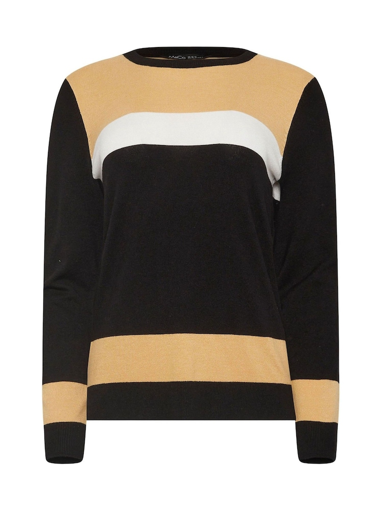 M&Co Black Colourblock Jumper - Image 5 of 5