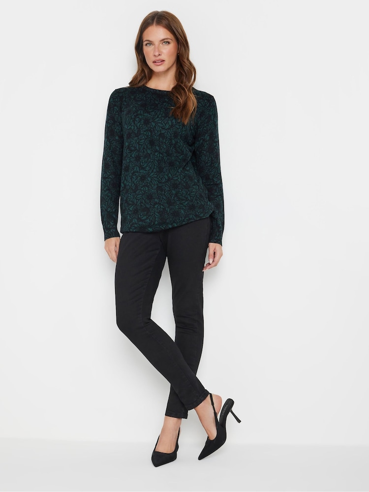M&Co Blue Lace Print Tunic Jumper - Image 2 of 5
