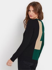 M&Co Blue Colourblock Jumper - Image 3 of 5