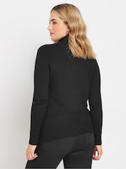 M&Co Black Basic Roll Neck Jumper - Image 2 of 5