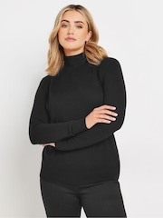 M&Co Black Basic Roll Neck Jumper - Image 3 of 5
