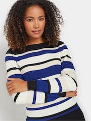 M&Co Blue Multi Stripe Jumper - Image 4 of 5