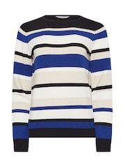 M&Co Blue Multi Stripe Jumper - Image 5 of 5