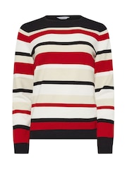 M&Co Red Multi Stripe Jumper - Image 5 of 5