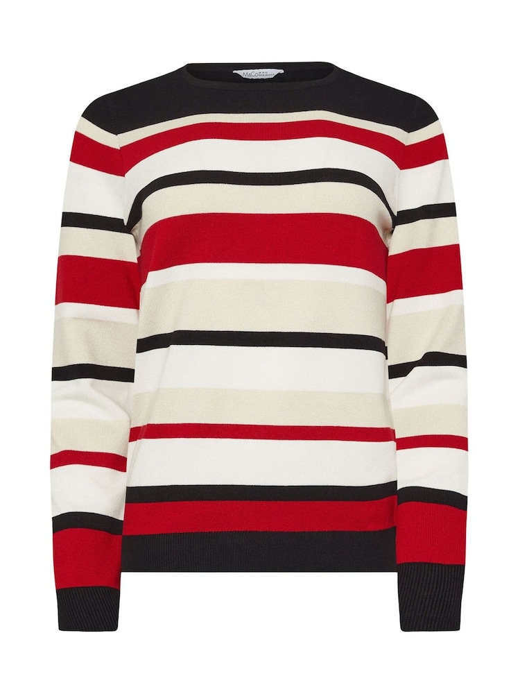 M&Co Red Multi Stripe Jumper - Image 5 of 5