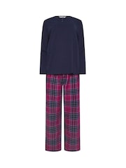 أزرق - M&Co Jersey Woven 100% Cotton Pyjamas Set - صورة 5 من 5