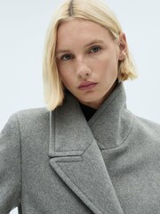 Mango Grey Wool Blend Coat - Image 4 of 7