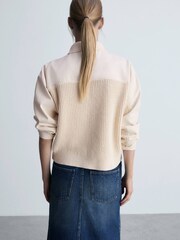 Mango Cream Knitted Jacket - Image 3 of 6
