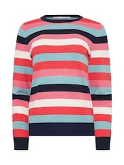 M&Co Pink Multi Stripe Jumper - Image 4 of 4