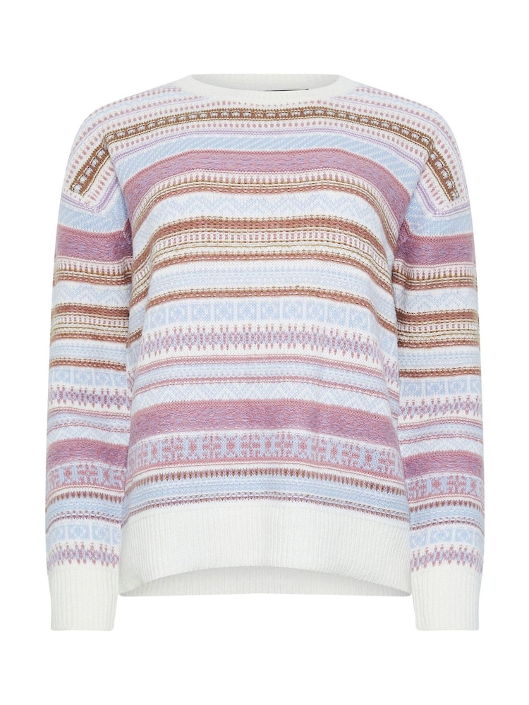 M&Co Pink Fairisle Pattern Knit Jumper - Image 5 of 5