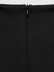 Mango Black Belted Straight Leg Jumpsuit - Image 6 of 6