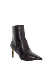 Dune London Brown Olene Pointed Buckle Ankle Boots - Image 4 of 6