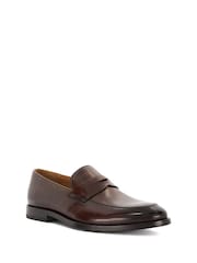 Dune London Brown Surrey Suede Penny Loafers - Image 4 of 7