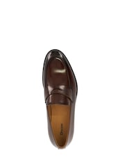 Dune London Brown Surrey Suede Penny Loafers - Image 6 of 7