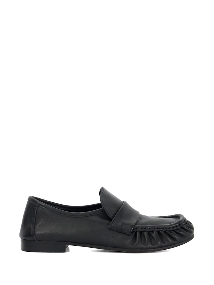 Dune London Black Gemi Soft Slim Sole Loafers - Image 2 of 6