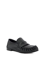 Dune London Black Gemi Soft Slim Sole Loafers - Image 3 of 6