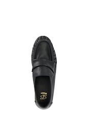Dune London Black Gemi Soft Slim Sole Loafers - Image 5 of 6