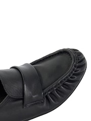 Dune London Black Gemi Soft Slim Sole Loafers - Image 6 of 6