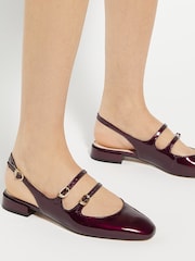 rdeča - Dune London Haily Multi Strap Slingback čevlji - Slika 1 iz 6